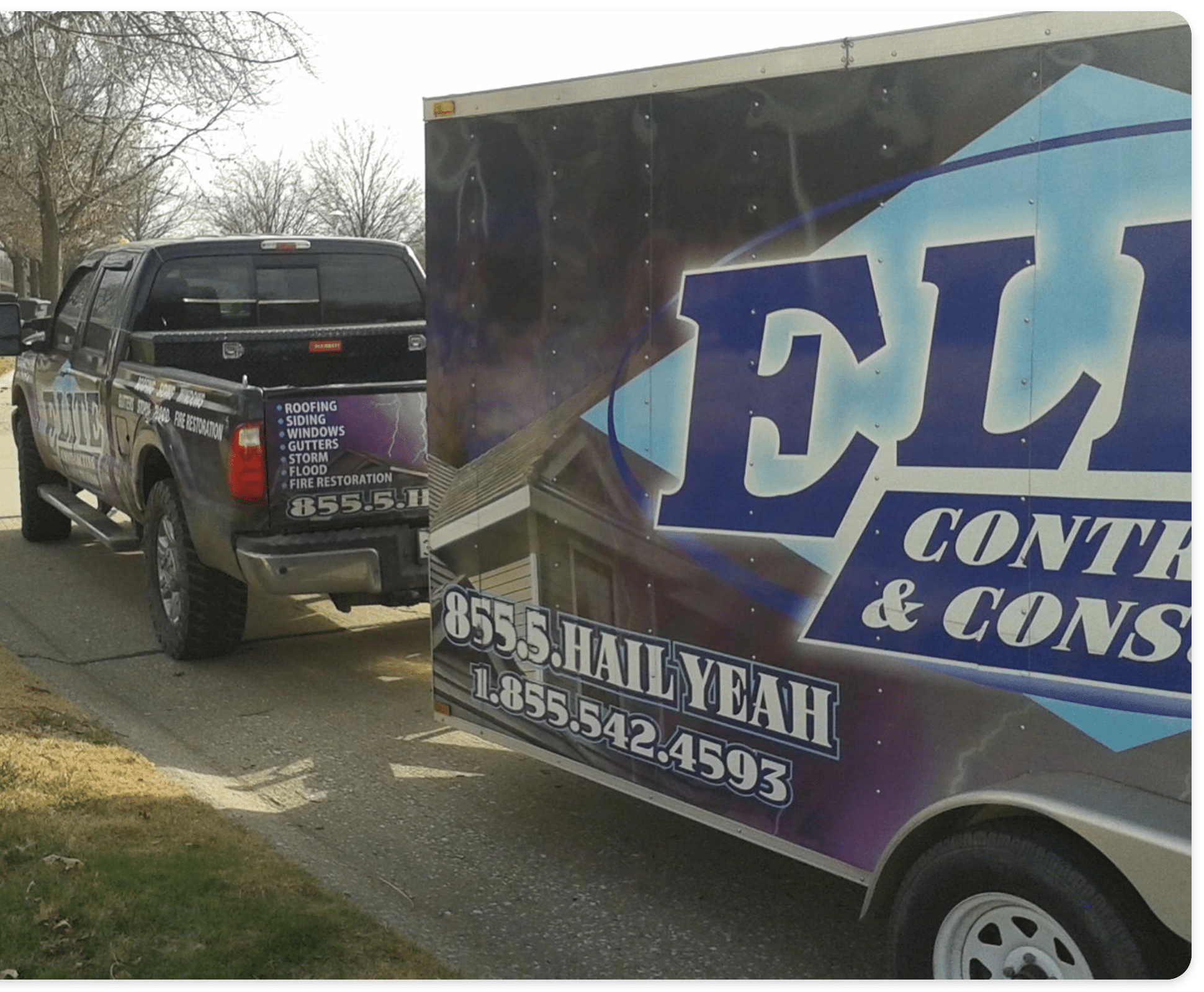 Elite Contracting and Constrution Truck
